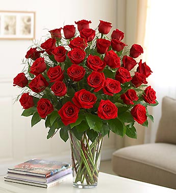  Bouquet of 50 red roses
 Free Message Card

 (you can add vase from the add on products)