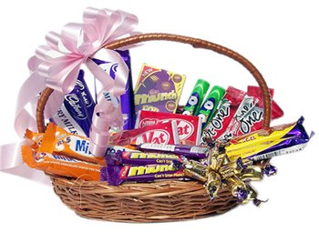 Celebrate a birthday or any other occasion in a unique style with the sweetness of Chocolate Basket Hamper! 
It Includes:-
&#8226 Cadbury Diary Milk
&#8226 Fruit n Nut
&#8226 Munch Pack
&#8226 Toblerone
&#8226 Nestle Kit-Kat 
&#8226 Cadbury celebrations pack