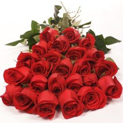  30 Stem Red Rose Bouquet.
 Free Message Card