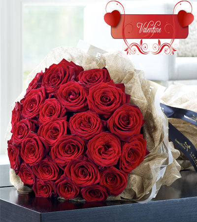  Premium 40 Stem Red Roses bouquet wrapped nicely with cellophane packing
 Free Message Card