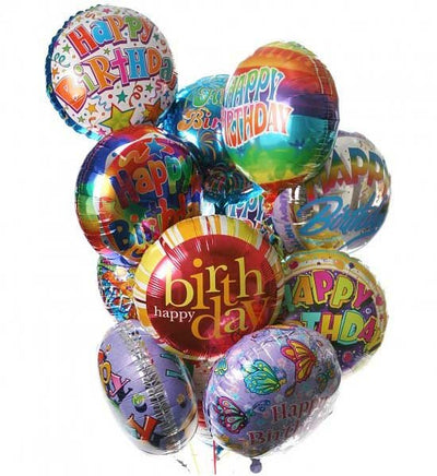  Bunch of 10 Pcs Premium Mylar Balloons (with stick).
 Free Message Card

NOTE: This product is available only in FEW Cities. If you do not find your city listed in "delivery city" option then request you to choose any other product. Thank you.