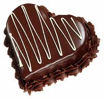 1 Kg Heart Shape Chocolate cake